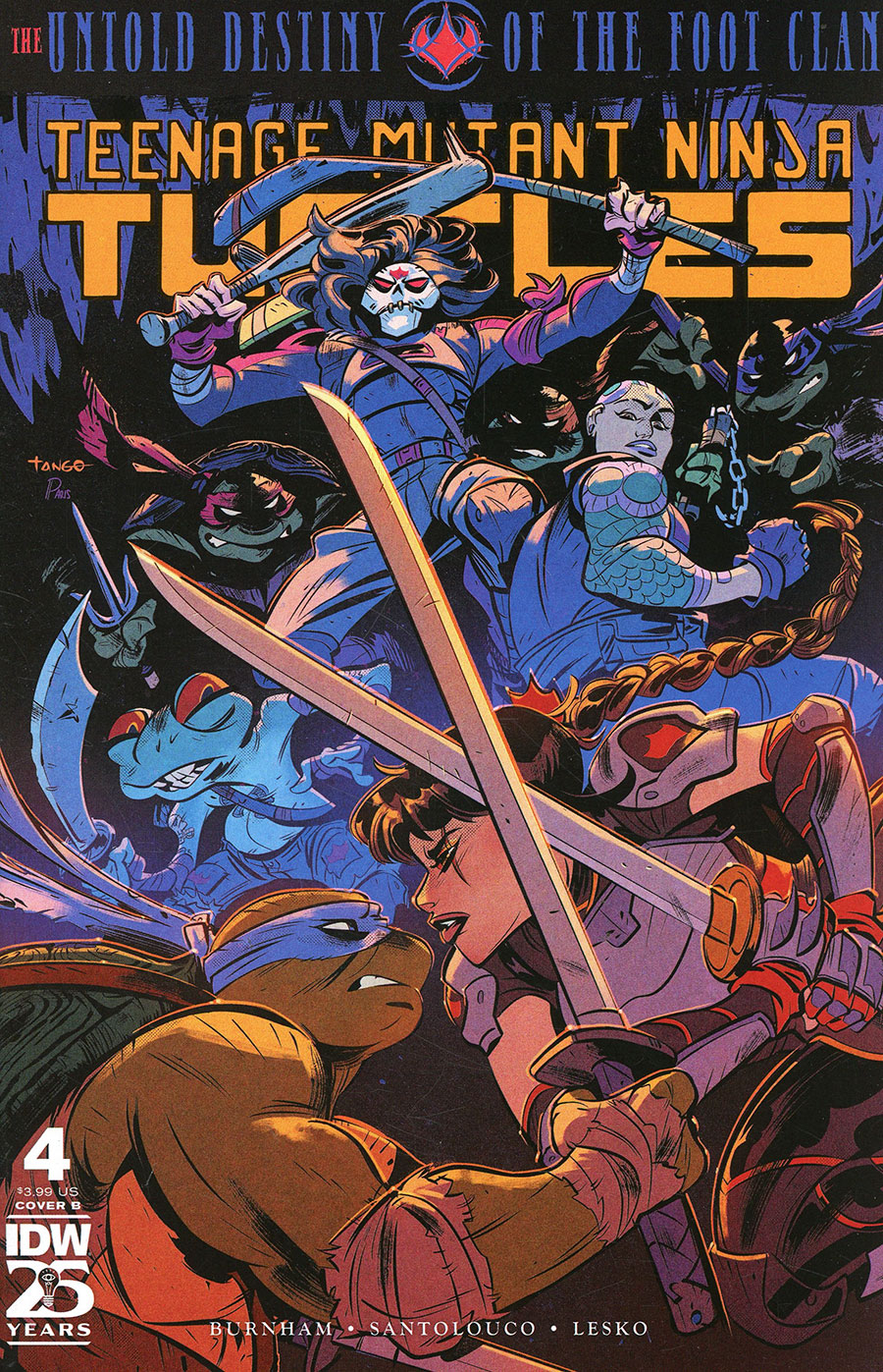 Teenage Mutant Ninja Turtles Untold Destiny Of The Foot Clan #4 Cover B Variant Tango Cover