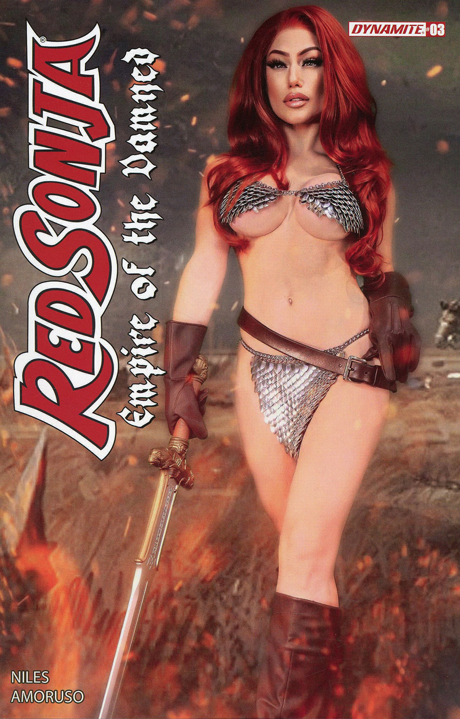 Red Sonja Empire Of The Damned #3 Cover D Variant Rachel Hollon Cosplay Photo Cover