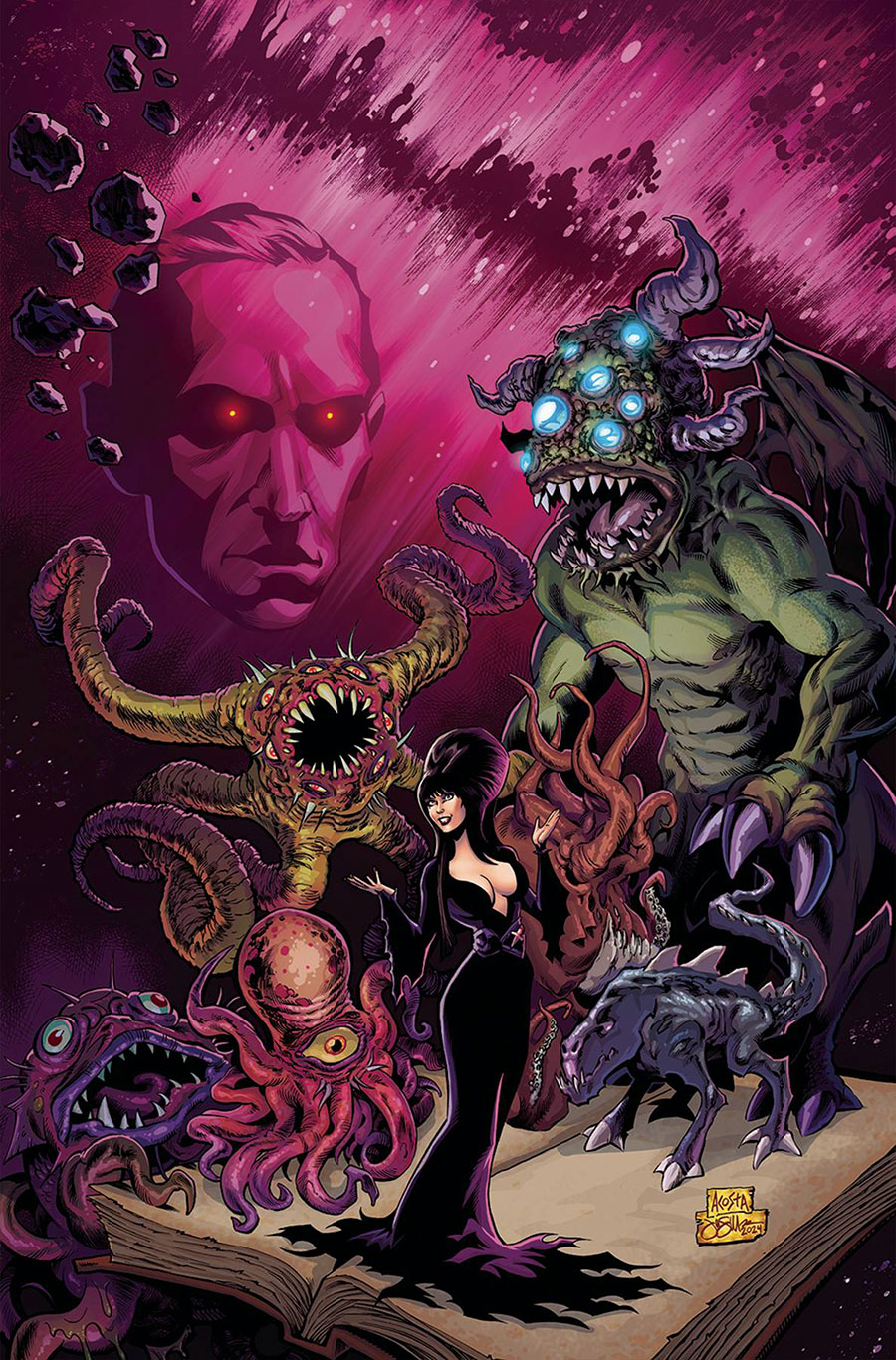 Elvira Meets HP Lovecraft #5 Cover E Limited Edition Dave Acosta Virgin Cover