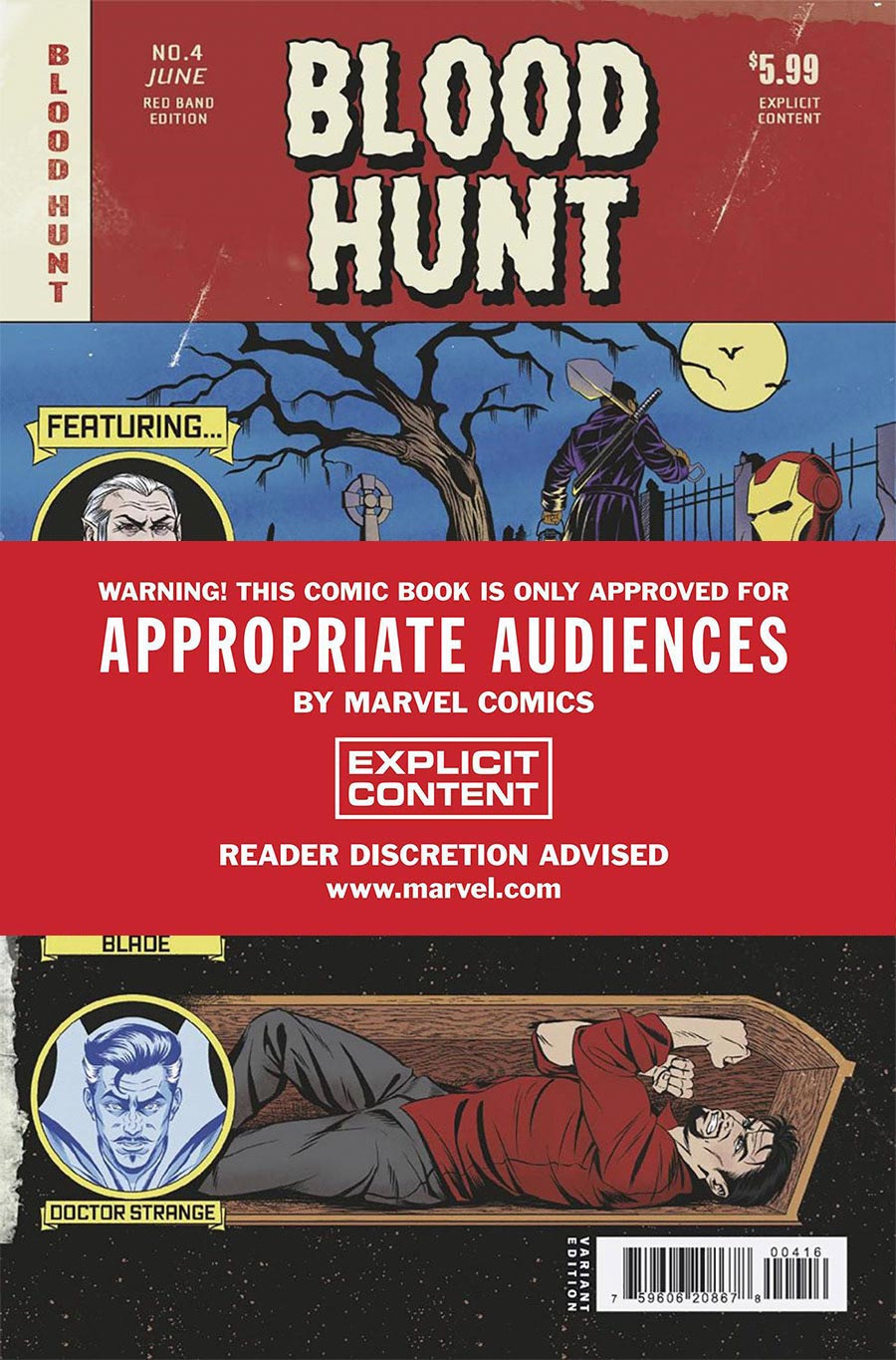 Blood Hunt Red Band Edition #4 Cover B Incentive Betsy Cola Bloody Homage Variant Cover With Polybag