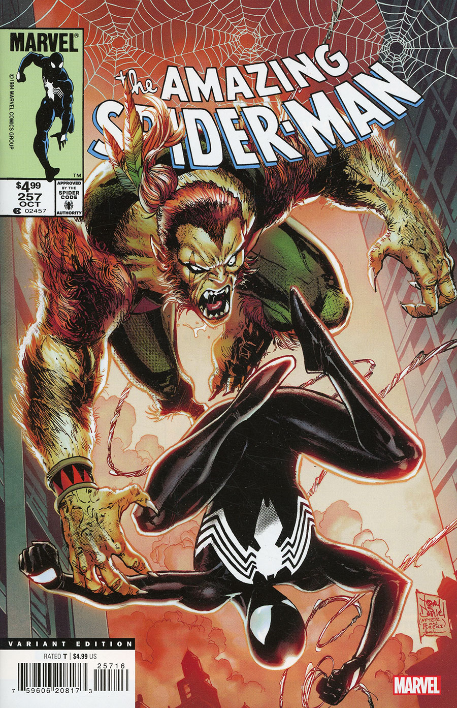 Amazing Spider-Man #257 Cover C Facsimile Edition Incentive Tony Daniel Variant Cover