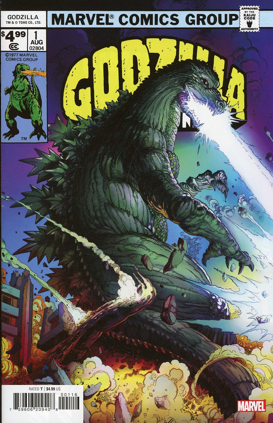 Godzilla King Of The Monsters #1 Cover E Facsimile Edition Incentive Mark Bagley Variant Cover