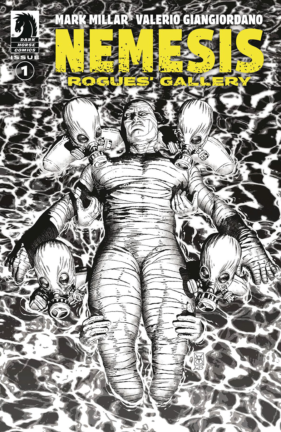 Nemesis Rogues Gallery #1 Cover B Incentive Valerio Giangiordano Black & White Cover