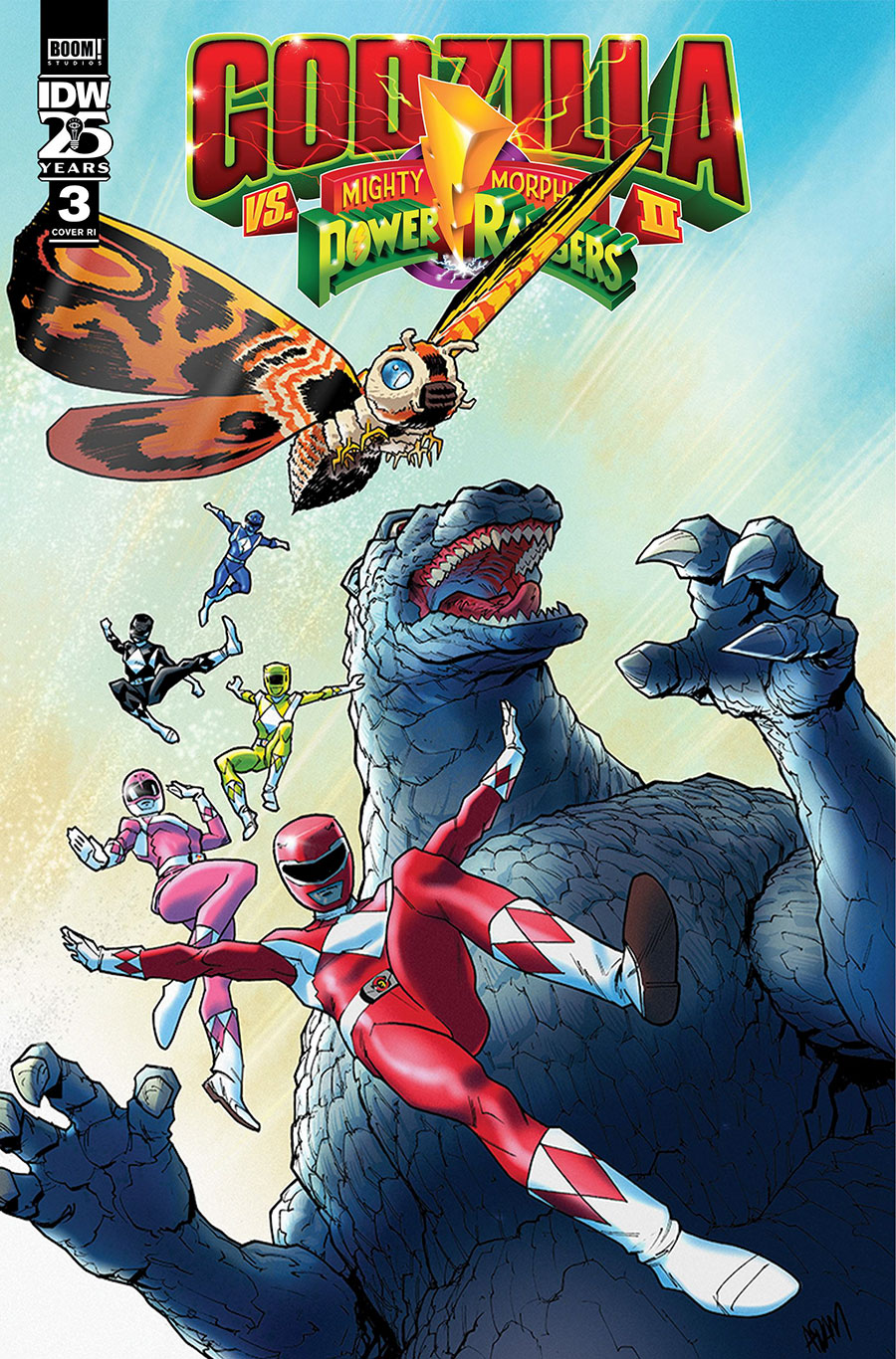 Godzilla vs Mighty Morphin Power Rangers II #3 Cover C Incentive Adam Gorham Variant Cover