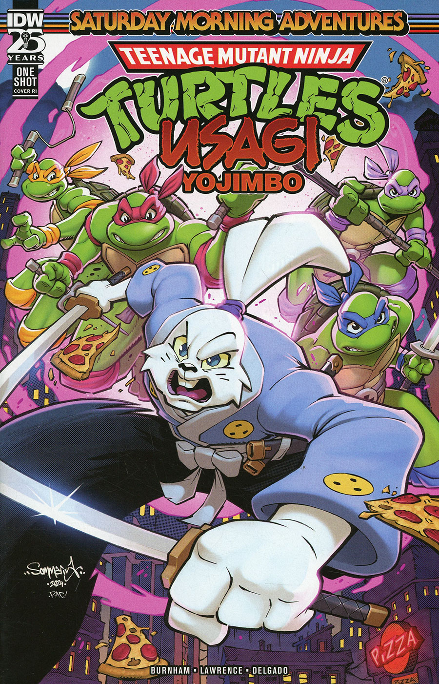 Teenage Mutant Ninja Turtles Usagi Yojimbo Saturday Morning Adventures #1 (One Shot) Cover C Incentive Jon Sommariva Variant Cover