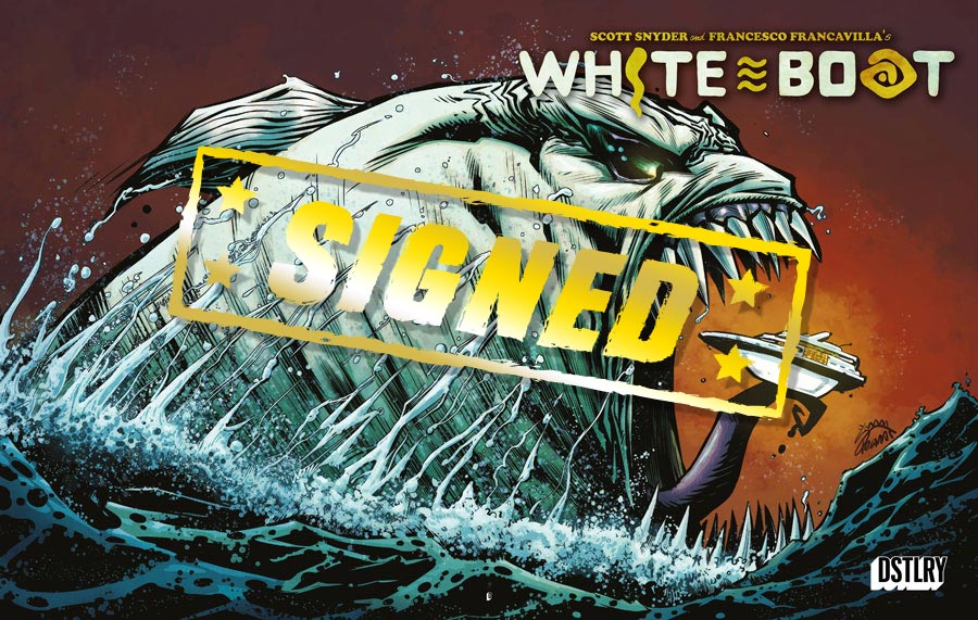White Boat #1 Cover N Variant Ryan Stegman Wraparound Cover Signed By Scott Snyder