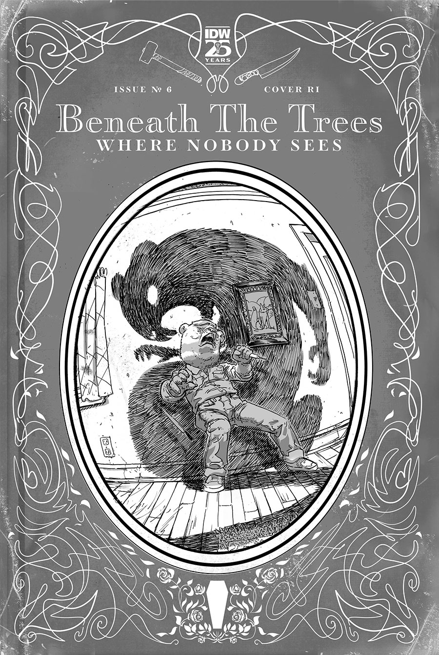 Beneath The Trees Where Nobody Sees #6 Cover C Incentive Riley Rossmo Black & White Cover