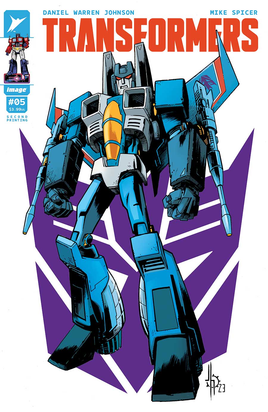 Transformers Vol 5 #5 Cover F 2nd Ptg B Jason Howard Thundercracker Variant Cover