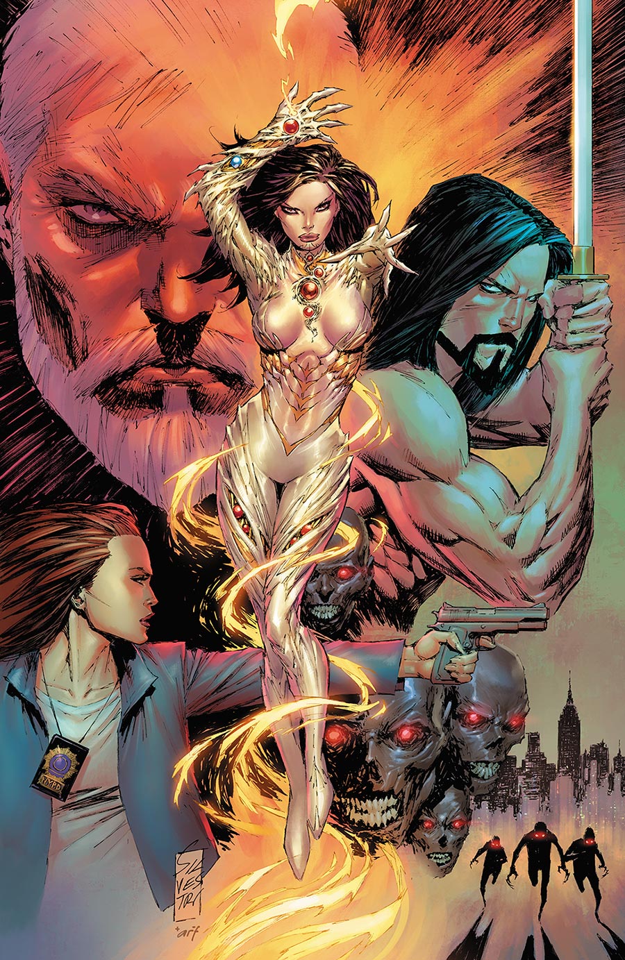 Witchblade Vol 3 #1 Cover E Incentive Marc Silvestri & Arif Prianto Virgin Cover