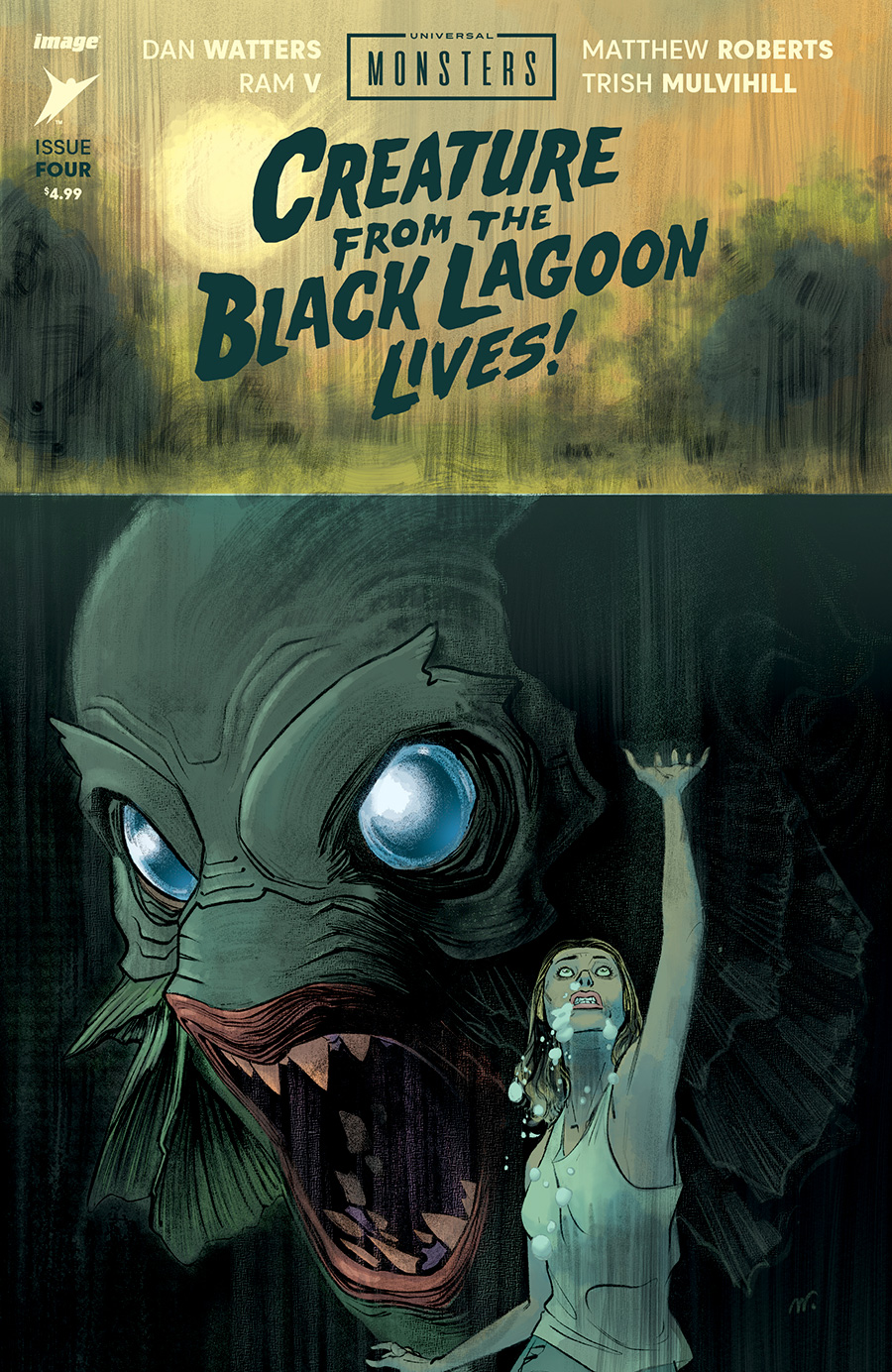 Universal Monsters Creature From The Black Lagoon Lives #4 Cover A Regular Matthew Roberts & Dave Stewart Cover