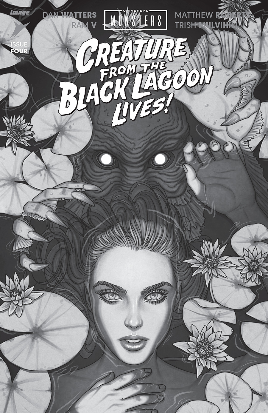 Universal Monsters Creature From The Black Lagoon Lives #4 Cover D Incentive Jenny Frison Classic Horror Cover