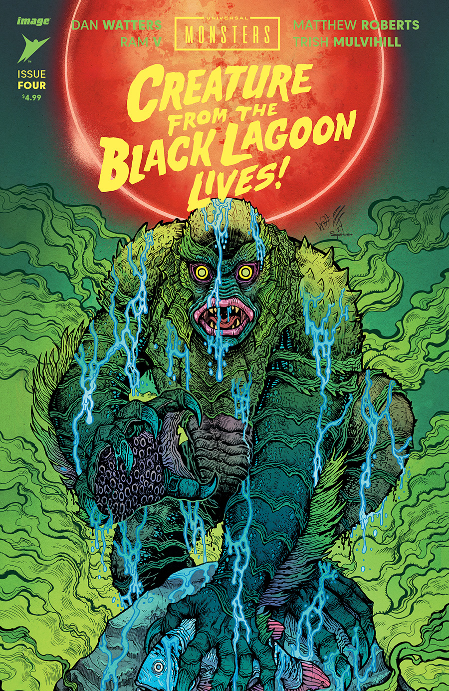 Universal Monsters Creature From The Black Lagoon Lives #4 Cover E Incentive Maria Wolf & Mike Spicer Variant Cover