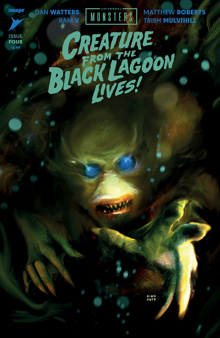 Universal Monsters Creature From The Black Lagoon Lives #4 Cover F Incentive Martin Simmonds Variant Cover