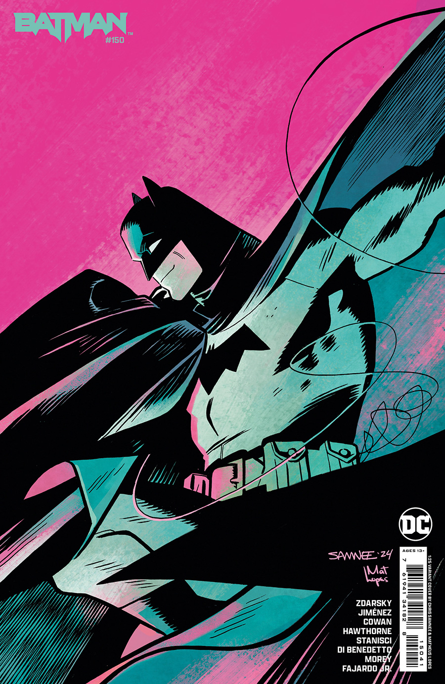 Batman Vol 3 #150 Cover E Incentive Chris Samnee Card Stock Variant Cover (Absolute Power Tie-In)