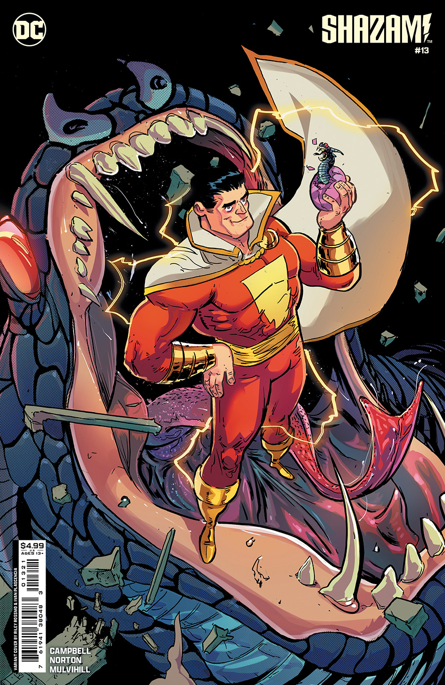 SHAZAM Vol 4 #13 Cover B Variant Riley Rossmo Card Stock Cover