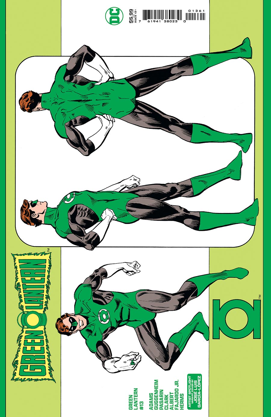 Green Lantern Vol 8 #13 Cover D Variant Jose Luis Garcia-Lopez Artist Spotlight Card Stock Cover (Absolute Power Tie-In)