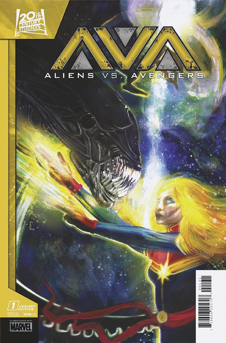 Aliens vs Avengers #1 Cover D Variant Zu Orzu Cover