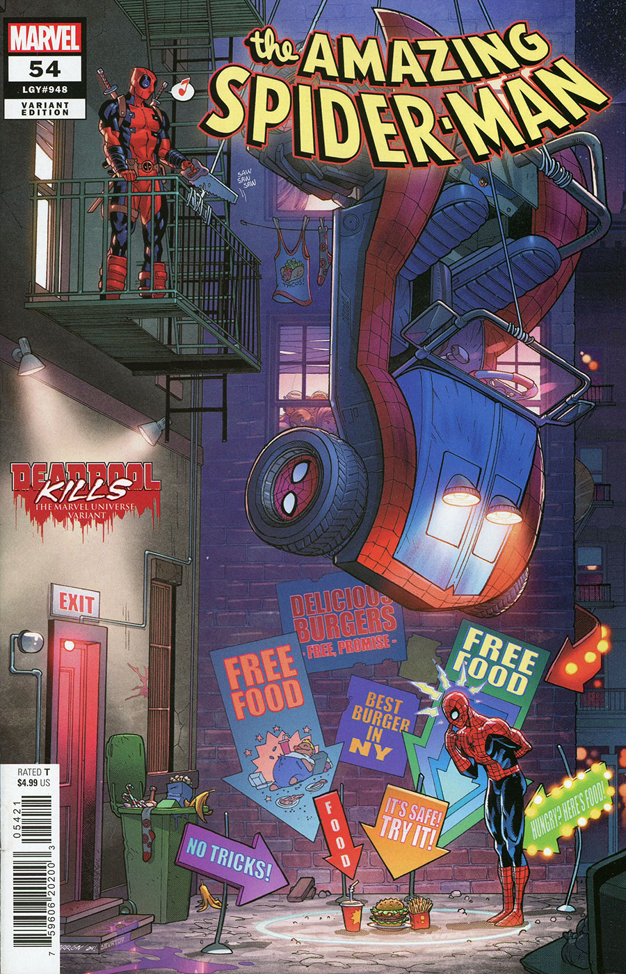 Amazing Spider-Man Vol 6 #54 Cover C Variant Javier Garron Deadpool Kills The Marvel Universe Cover