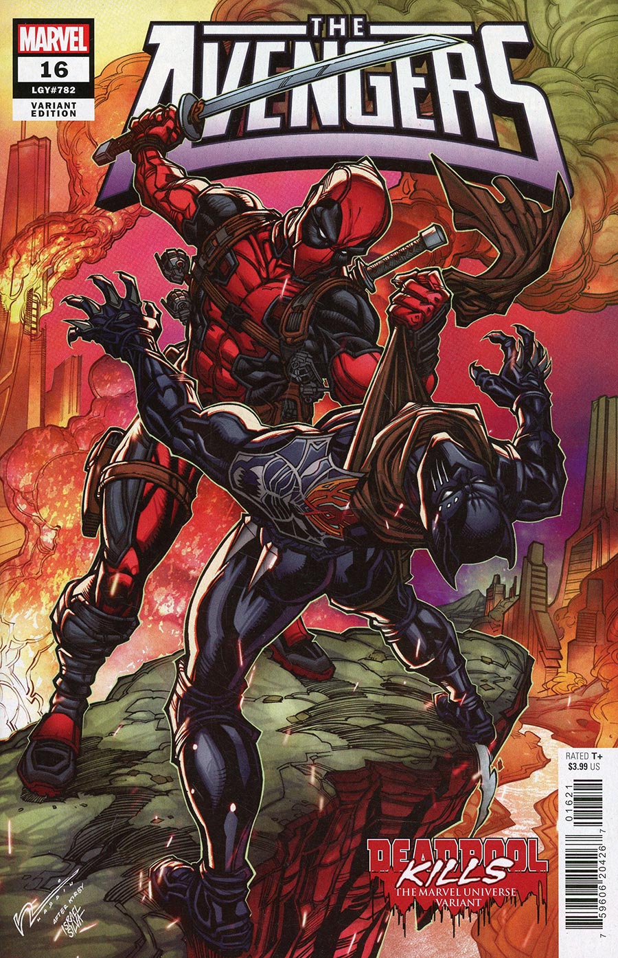 Avengers Vol 8 #16 Cover B Variant Chad Hardin Deadpool Kills The Marvel Universe Cover (Blood Hunt Tie-In)