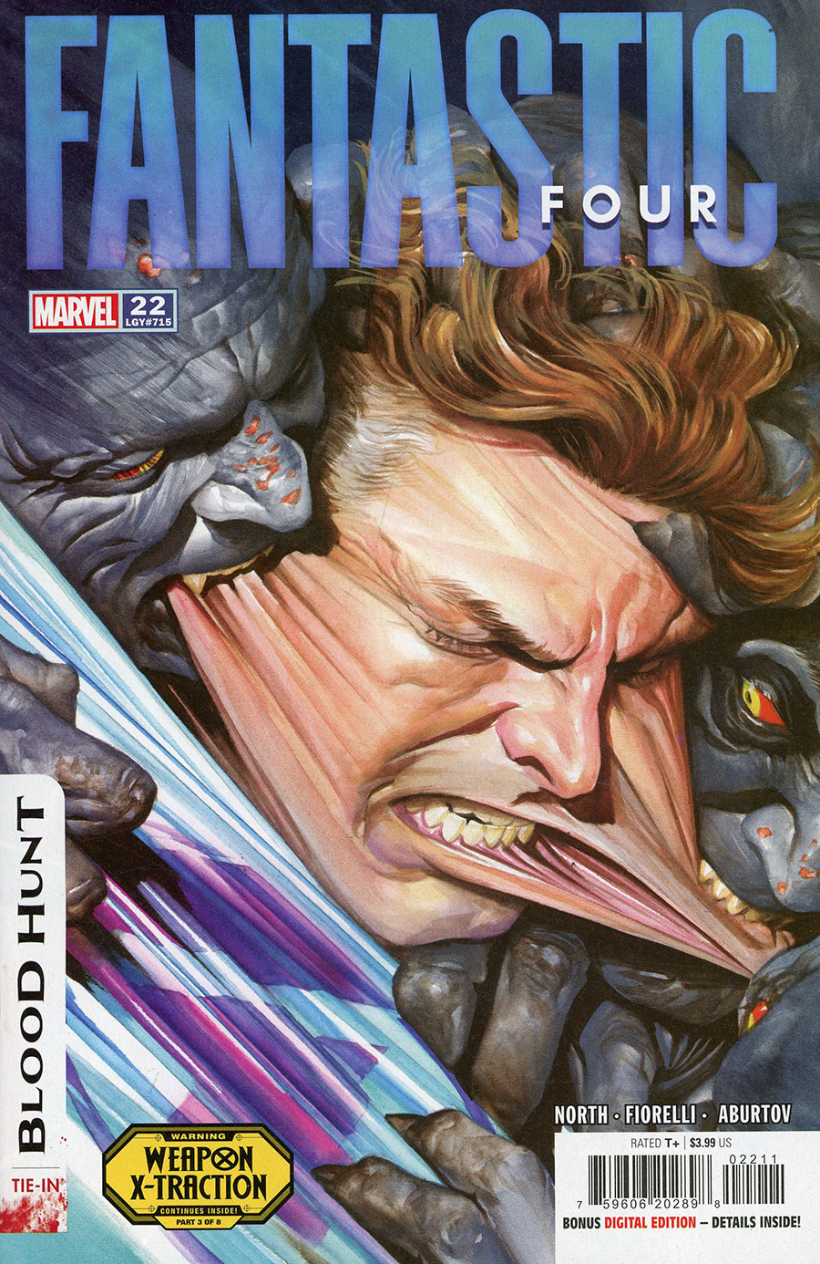 Fantastic Four Vol 7 #22 Cover A Regular Alex Ross Cover (Blood Hunt Tie-In)(Weapon X-Traction Part 3)