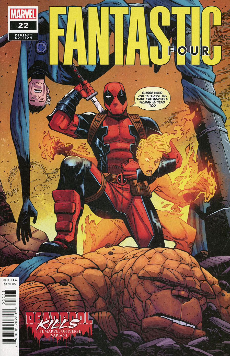 Fantastic Four Vol 7 #22 Cover C Variant Ethan Young Deadpool Kills The Marvel Universe Cover (Blood Hunt Tie-In)(Weapon X-Traction Part 3)