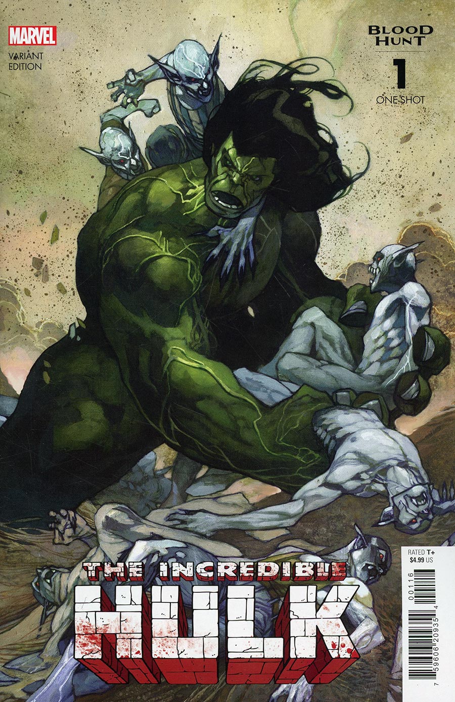 Hulk Blood Hunt #1 (One Shot) Cover D Incentive Simone Bianchi Variant Cover