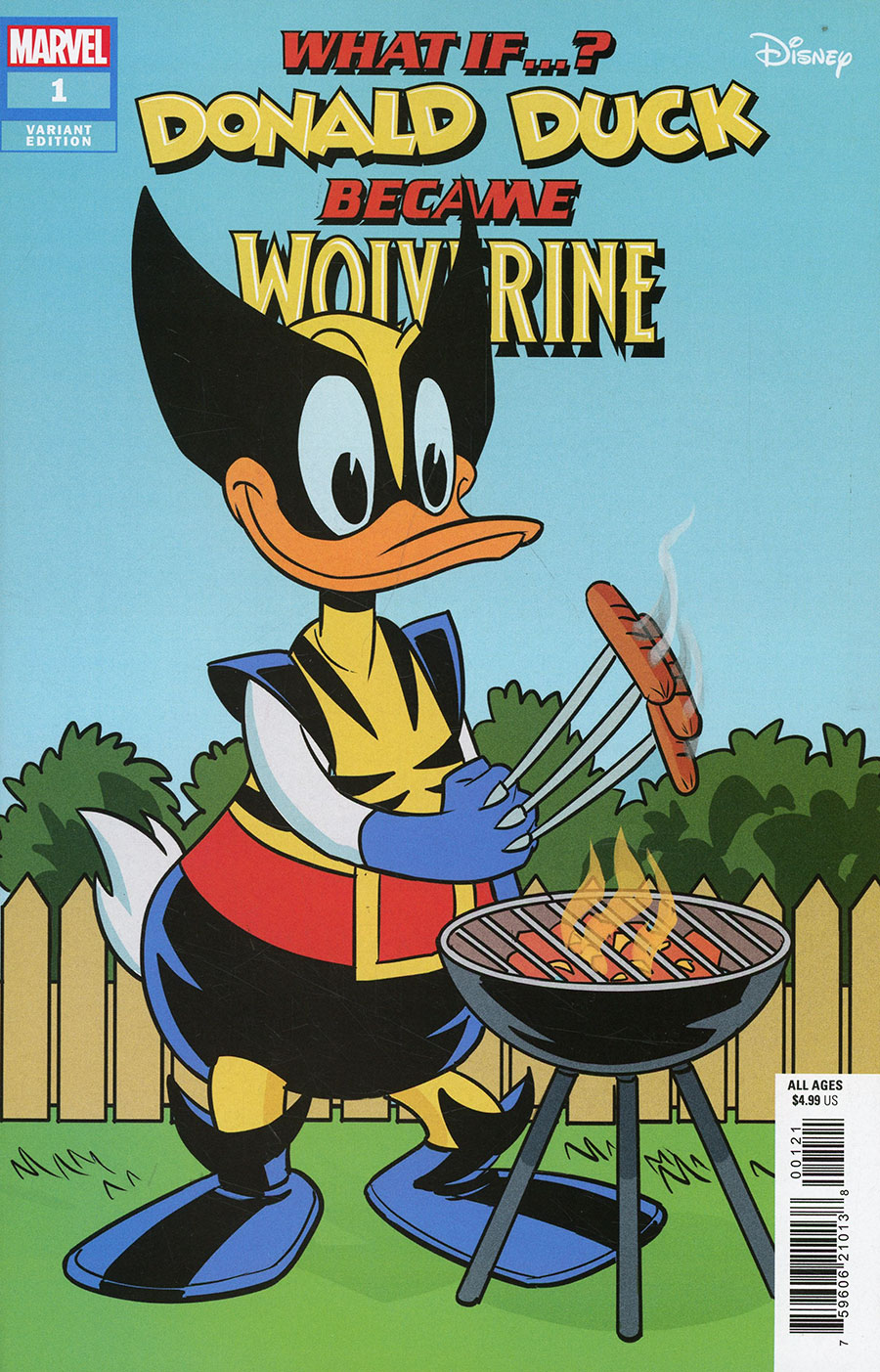 Marvel & Disney What If Donald Duck Became Wolverine #1 (One Shot) Cover B Variant Phil Noto Donald Duck Wolverine Cover