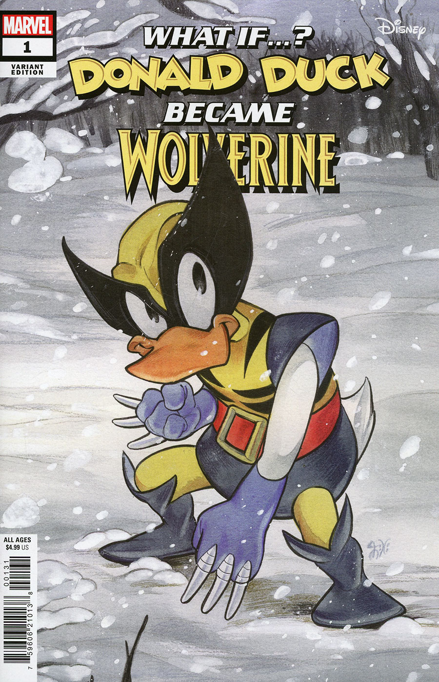 Marvel & Disney What If Donald Duck Became Wolverine #1 (One Shot) Cover C Variant Peach Momoko Cover