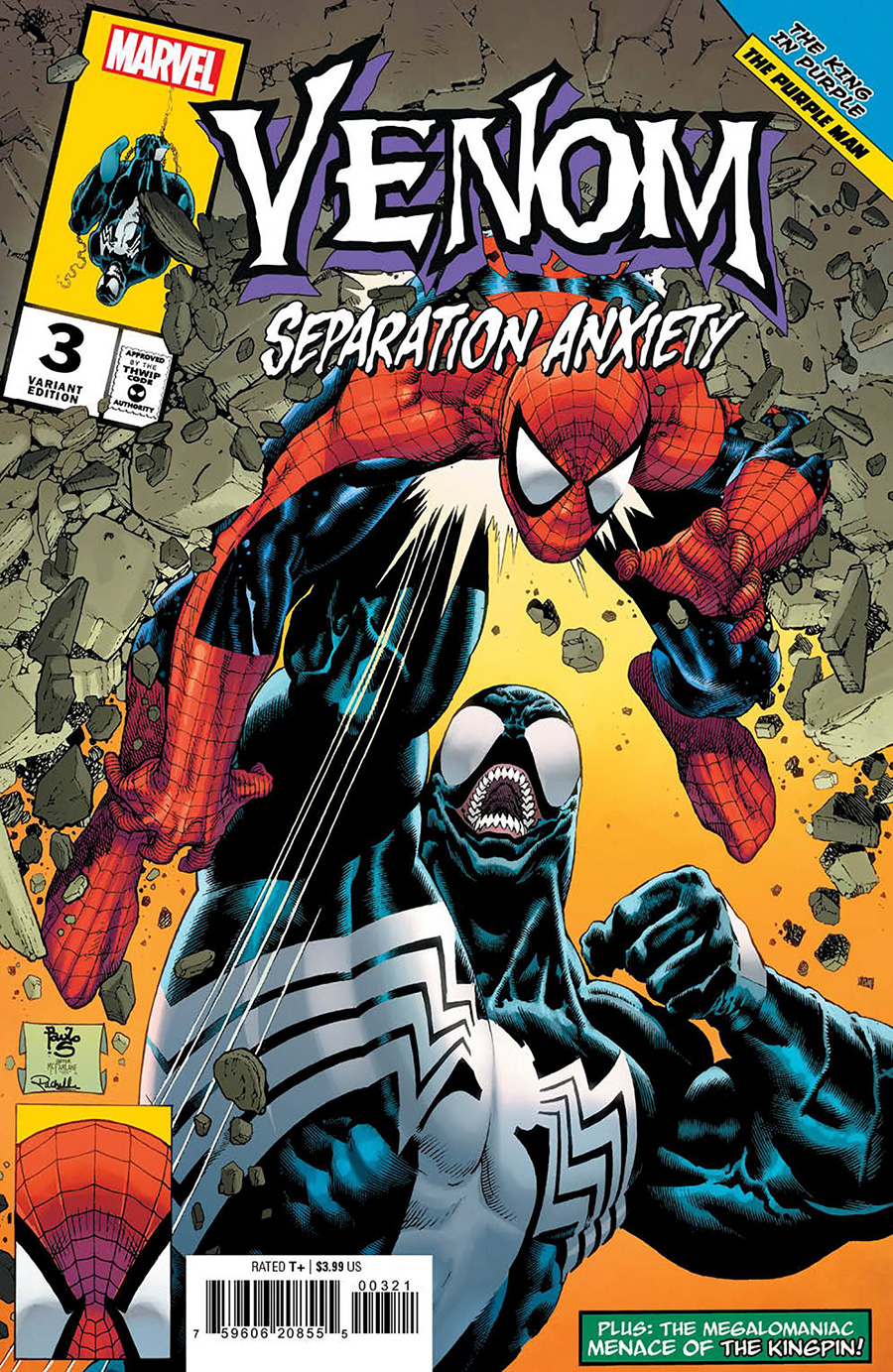 Venom Separation Anxiety (2024) #3 Cover B Variant Paulo Siqueira Homage Cover