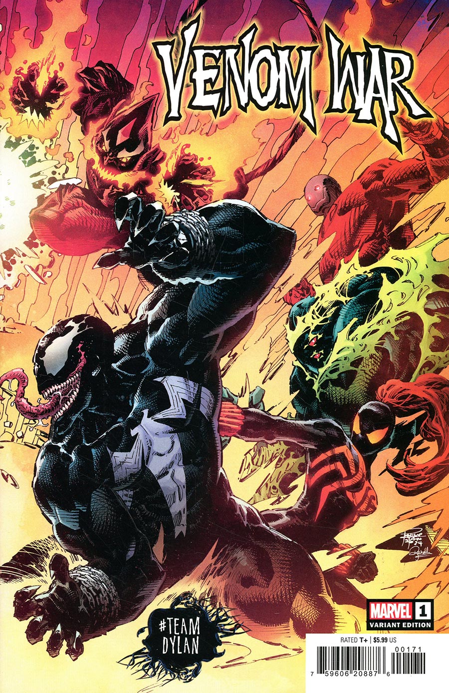 Venom War #1 Cover C Variant Philip Tan TeamDylan Connecting Cover