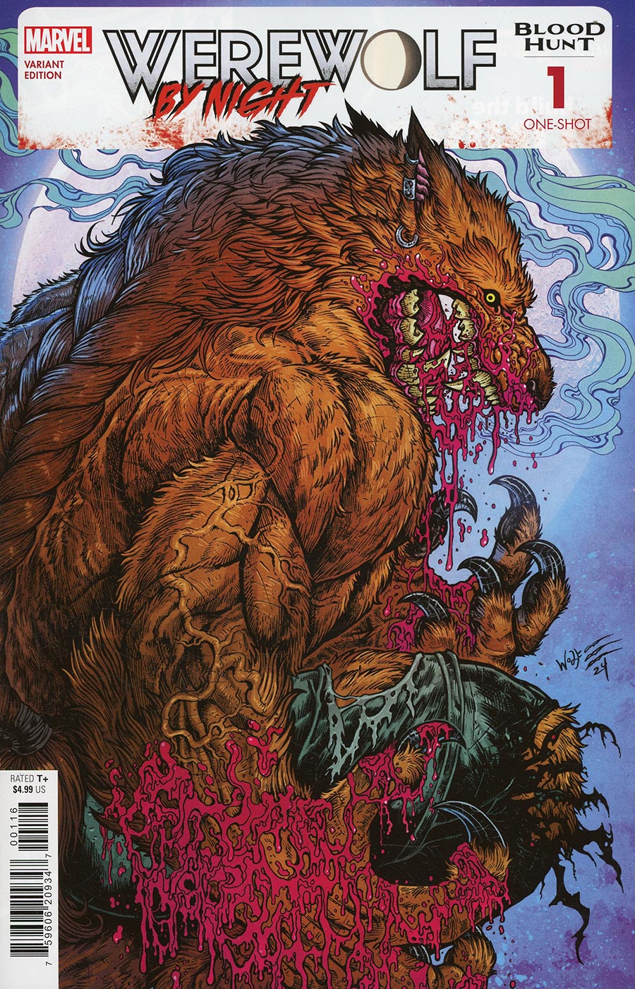 Werewolf By Night Blood Hunt #1 (One Shot) Cover D Incentive Maria Wolf Variant Cover