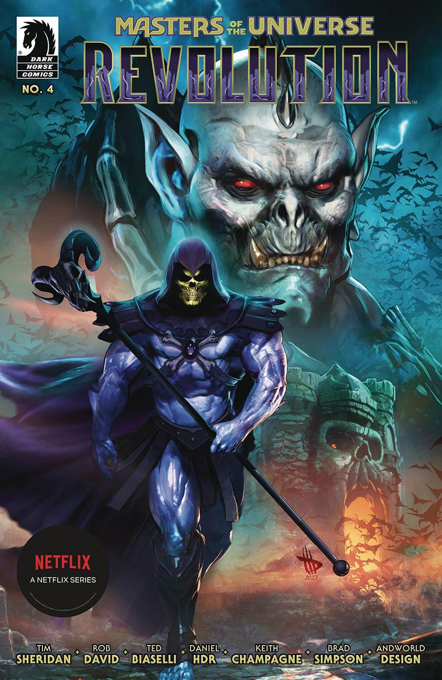 Masters Of The Universe Revolution #4 Cover A Regular Dave Wilkins Cover