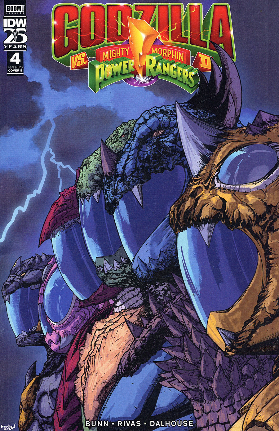 Godzilla vs Mighty Morphin Power Rangers II #4 Cover B Variant Alex Sanchez Cover