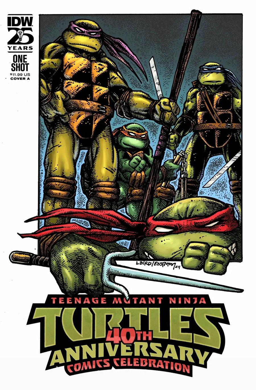 Teenage Mutant Ninja Turtles 40th Anniversary Comics Celebration #1 (One Shot) Cover A Regular Peter Laird & Kevin Eastman Cover