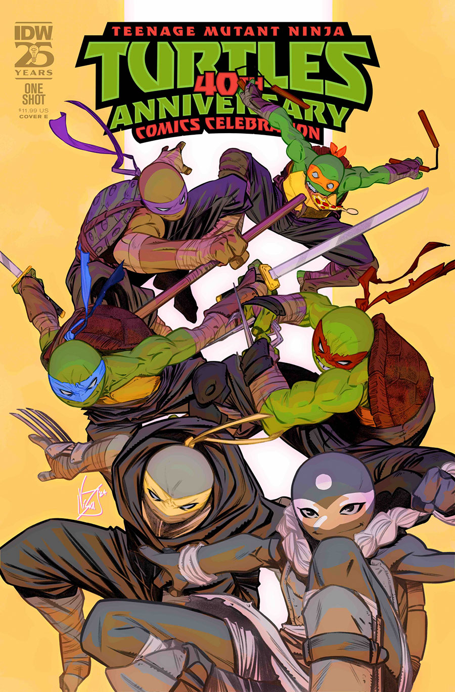 Teenage Mutant Ninja Turtles 40th Anniversary Comics Celebration #1 (One Shot) Cover E Variant Vincenzo Federici Cover