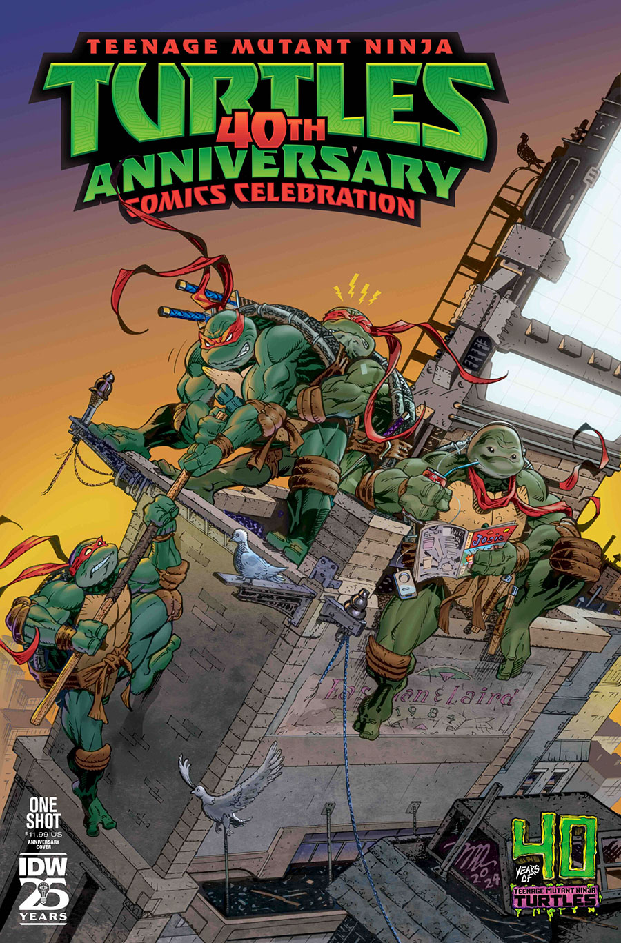 Teenage Mutant Ninja Turtles 40th Anniversary Comics Celebration #1 (One Shot) Cover H Variant Michael Dooney TMNT 40th Anniversary Cover