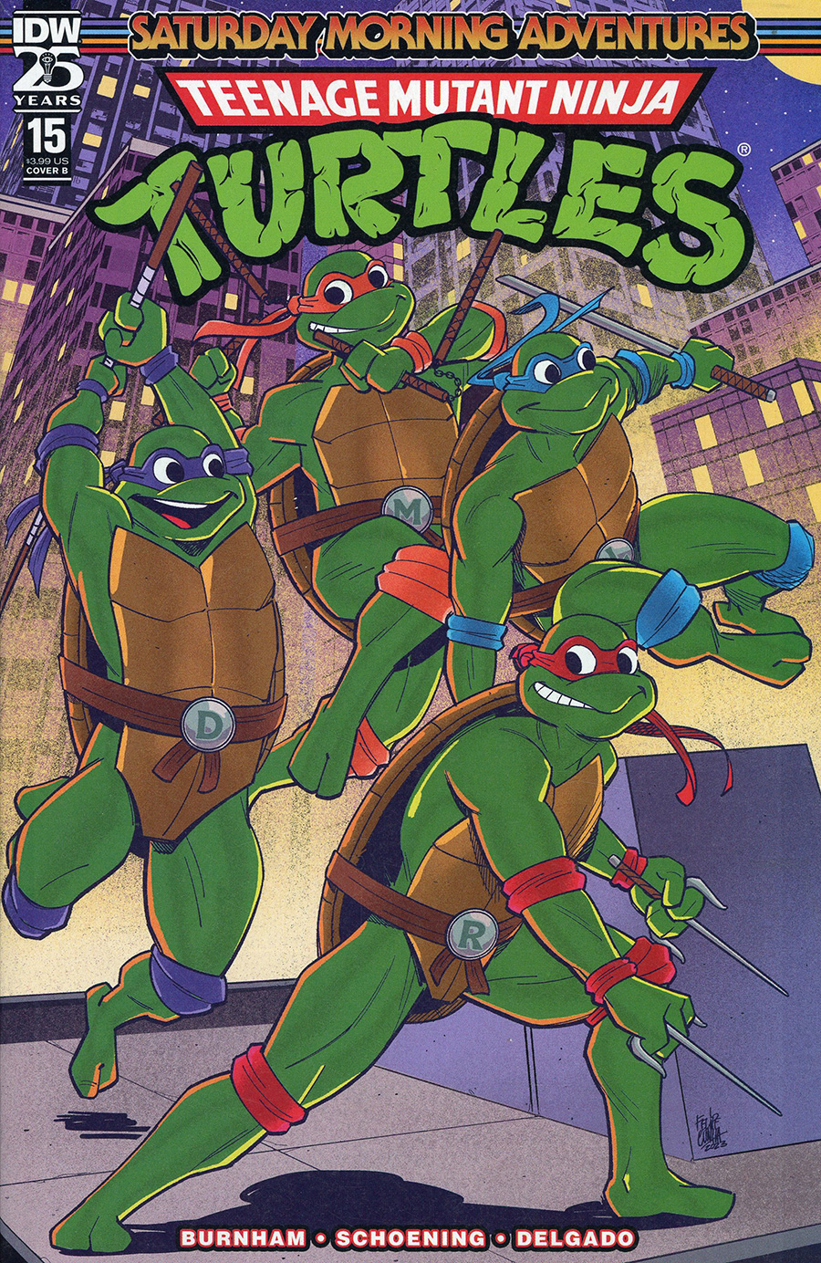 Teenage Mutant Ninja Turtles Saturday Morning Adventures Continued #15 Cover B Variant Felipe Cunha Cover