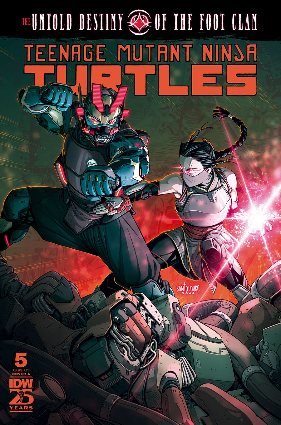 Teenage Mutant Ninja Turtles Untold Destiny Of The Foot Clan #5 Cover A Regular Mateus Santolouco Cover