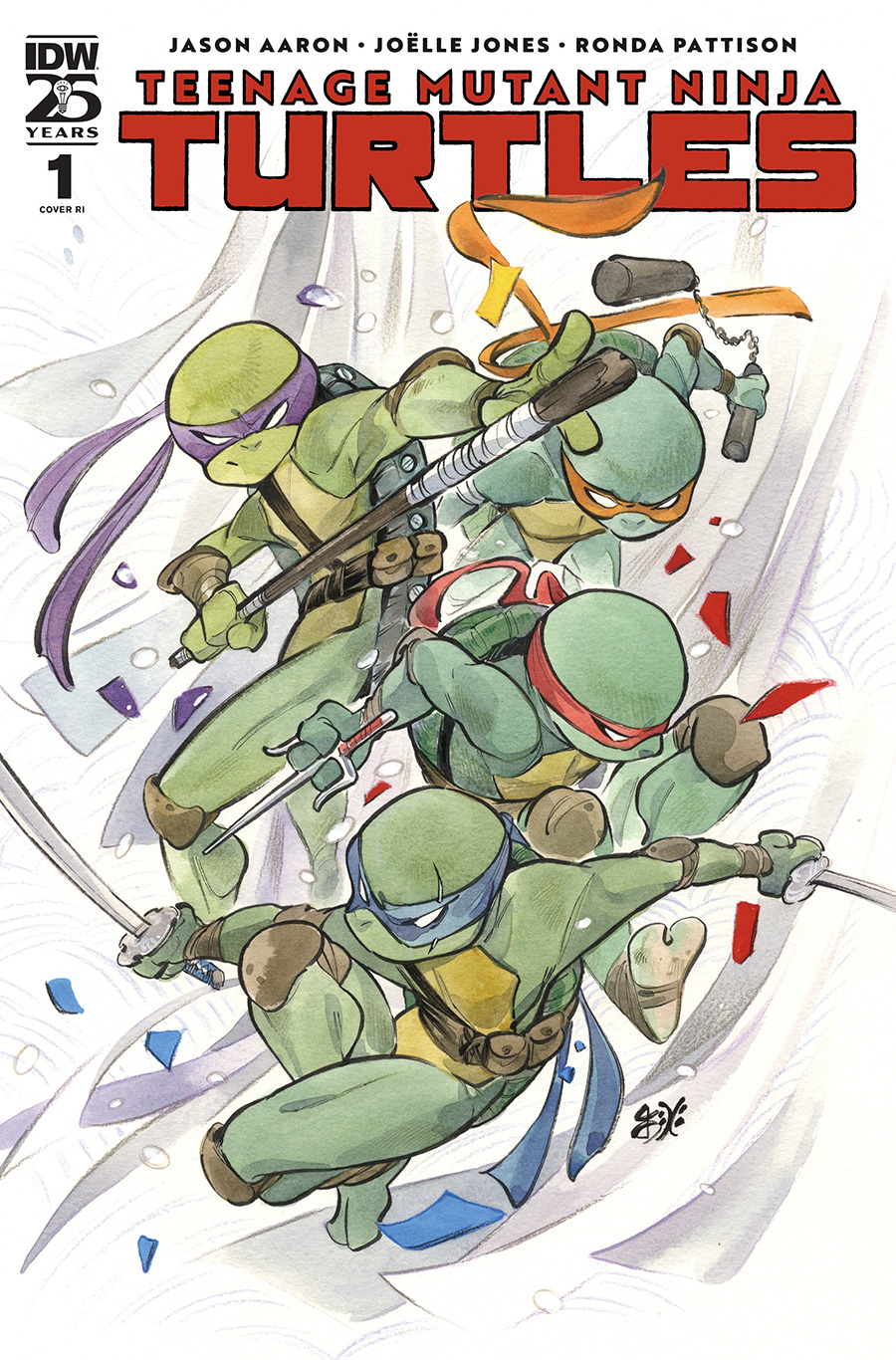 Teenage Mutant Ninja Turtles Vol 6 #1 Cover M Incentive Peach Momoko Variant Cover