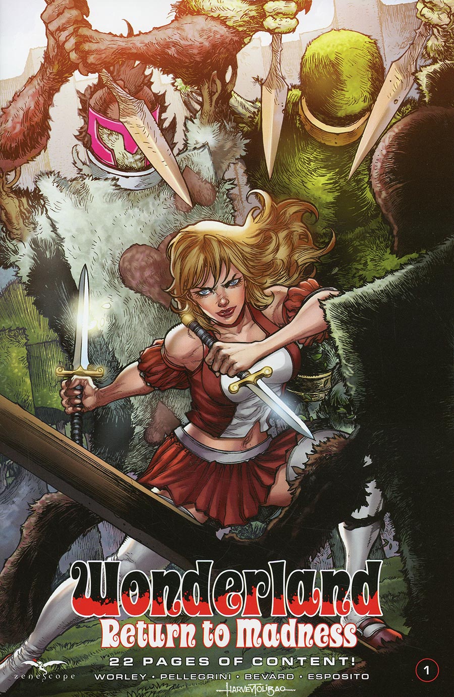 Grimm Fairy Tales Presents Wonderland Return To Madness #1 Cover B Harvey Tolibao