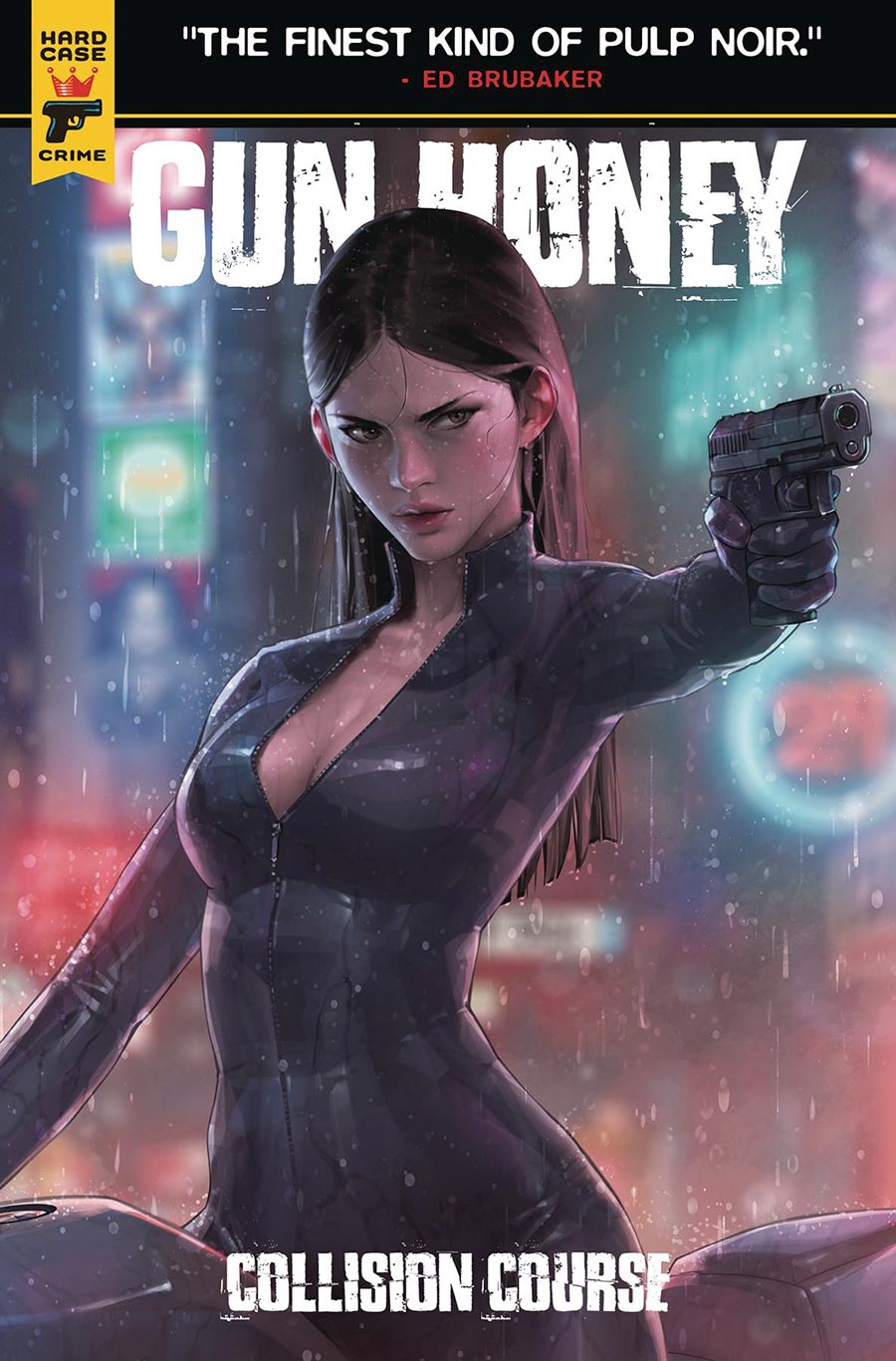 Hard Case Crime Gun Honey Collision Course #3 Cover G Variant Jeehyung Lee Foil Cover