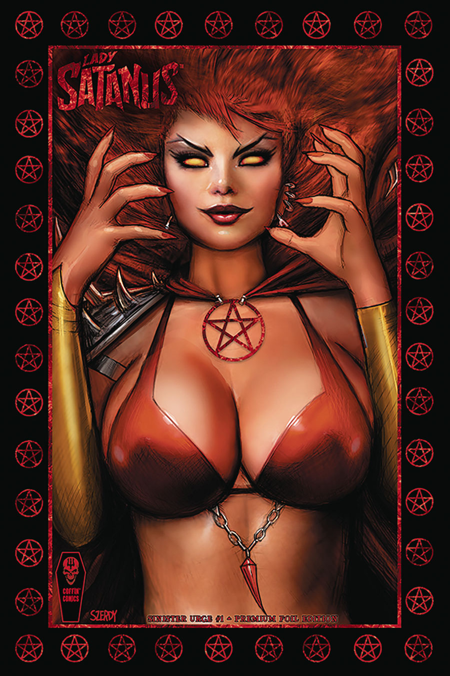 Lady Satanus Sinister Urge #1 (One Shot) Cover C Variant Nathan Szerdy Premium Foil Cover