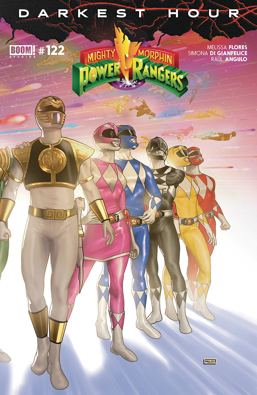 Mighty Morphin Power Rangers (BOOM Studios) #122 Cover B Variant Taurin Clarke Connecting Cover