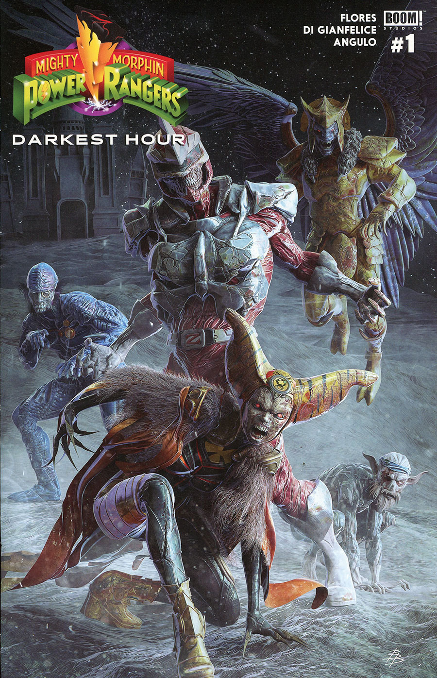 Mighty Morphin Power Rangers Darkest Hour #1 (One Shot) Cover C Variant Bjorn Barends Dark Grid Cover