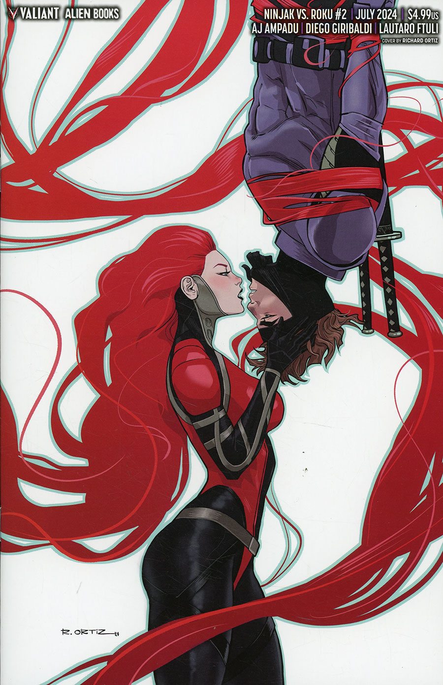 Ninjak vs Roku #2 Cover D Variant Richard Ortiz Virgin Cover (Resurgence Of The Valiant Universe Prelude)