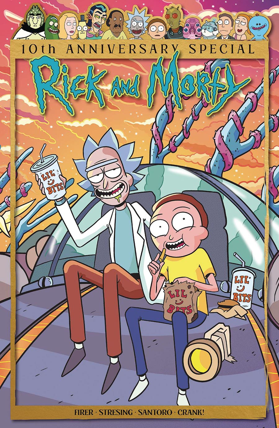 Rick And Morty 10th Anniversary Special #1 (One Shot) Cover A Regular Marc Ellerby Wraparound Cover