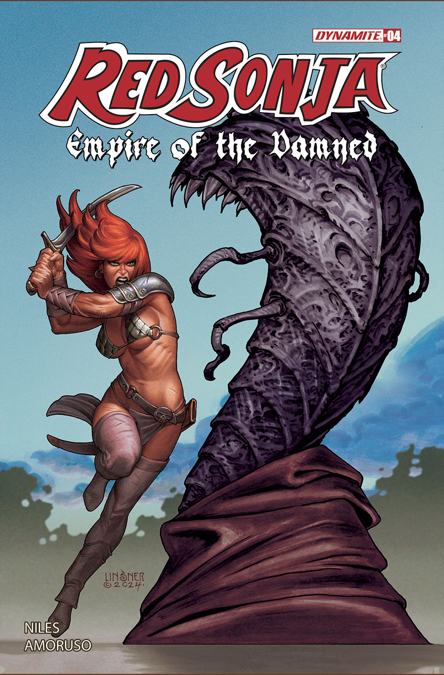 Red Sonja Empire Of The Damned #4 Cover B Variant Joseph Michael Linsner Cover