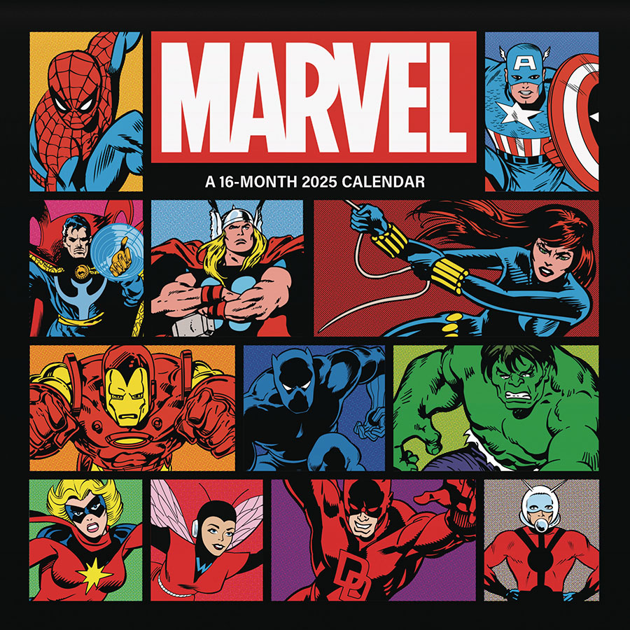 Marvel Comics 16-Month 2025 Wall Calendar