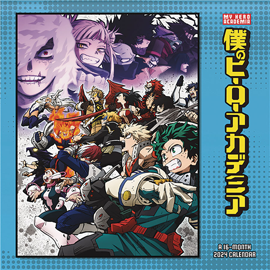 My Hero Academia 16-Month 2025 Wall Calendar