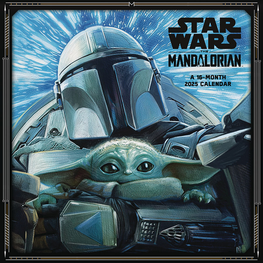 Star Wars The Mandalorian 16-Month 2025 Wall Calendar